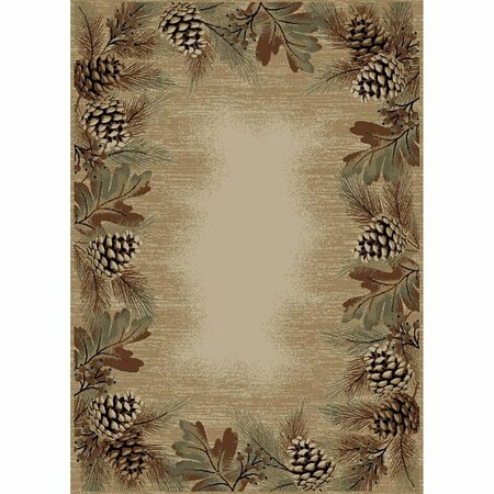 SLEEP EZ 2 x 4 ft. American Destination Pembroke Pines Area Rug - Antique SL3077022